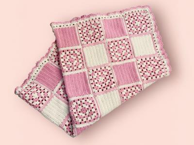 Rose Patch Crochet Blanket